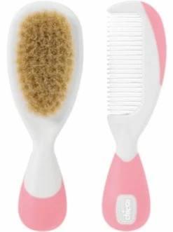 Neu ✔️ Accessoires Chicco Kamm Und Bürste, Naturborsten, Rosa Günstig Kaufen ✔️
