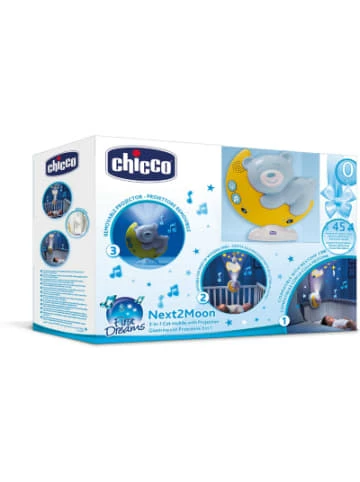 Auslauf ❤️ Baby Grundausstattung Chicco Mobile Next2Moon, Blau Günstig Kaufen 🎁 – Bild 6