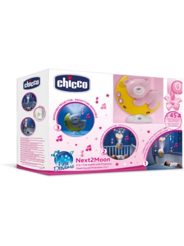 Aktion 🔥 Baby Grundausstattung Chicco Mobile Next2Moon, Pink Günstig Kaufen 🎉 – Bild 6