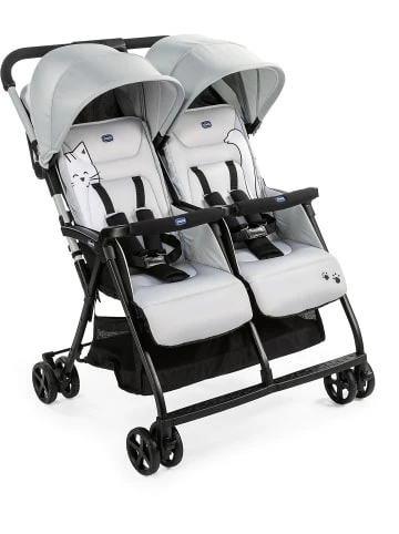 Blitzangebot 🎉 Autositze & Kinderwagen Chicco Zwillingsbuggy Ohlalà Twin, Silber Günstig Kaufen 🔥